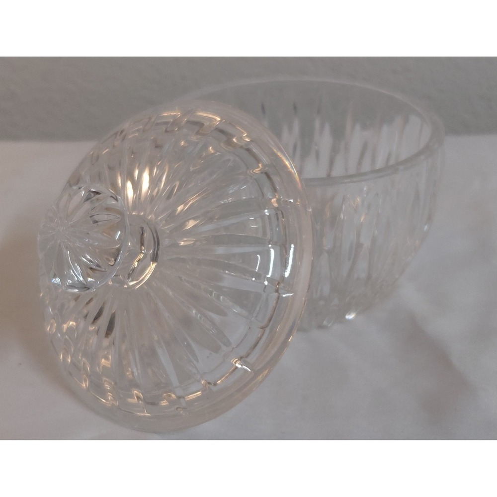 Vintage Princess House Royal Highlights Lead Crystal Covered Sugar Bowl with Lid